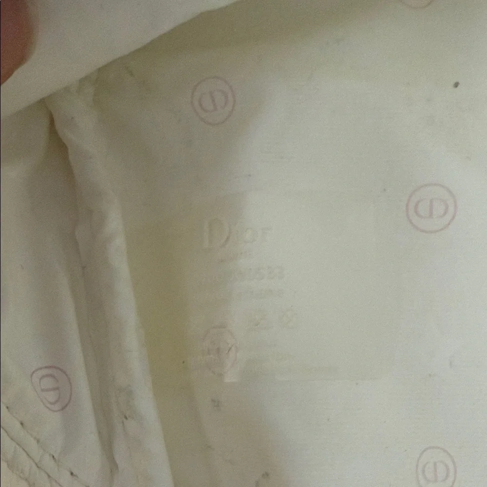 Dior Cream Cosmetic Bag